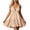 Beige, variant on Women Spaghetti Strap Dress V Neck Short Mini Dress Casual Summer Sundress