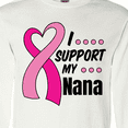 thumbnail image 4 of Inktastic Breast Cancer Awareness I Support My Nana with Pink Ribbon Long Sleeve T-Shirt, 4 of 5