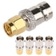 thumbnail image 1 of Adaptador BNCSMARF, 5 piezas, conector SMA de radio de cobre a conector BNC hembra, adaptador/convertidor coaxial RF, calidad inigualable, 1 of 9