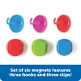 thumbnail image 2 of Learning Resources Super Strong Magnetic Hooks & Clips, Classroom Supplies, 2 of 4