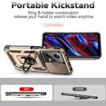 thumbnail image 3 of Estuche GANGXUN para Xiaomi Redmi Note 12 Pro 5G, soporte giratorio 360°, estilo mecánico y magnético, 3 of 5