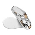 thumbnail image 3 of Lsque French Bulldog 2 Pattern Womens Comfort Cotton on Scuff With Memory Foam and Anti-skid Sole Slipper-42/43, 3 of 7