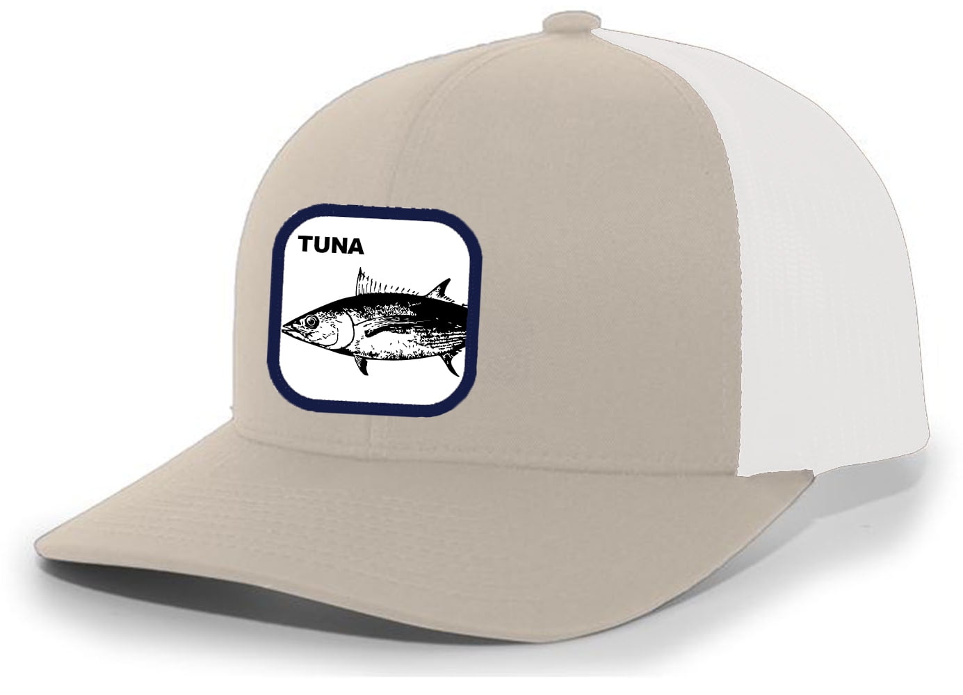 Heritage Pride Fish Hat Tuna Embroidered Patch Mesh Back Trucker Hat ...