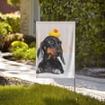 thumbnail image 4 of Easygdp Dachshund Sitting in Bathtub Garden Flag Yard Flag Welcome Flag, Double-Sided, Weather Resistant for Outdoor Decor - 12.5"x18", 4 of 9