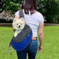 thumbnail image 4 of Pet Backpack Breathable Mesh Shoulder Bag for Small Dogs and Cats Lightweight Comfortable Travel Outdoor Hiking, 4 of 4