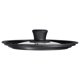 thumbnail image 4 of Matsuzay Tapa de olla universal Vidrio 16/18 / 20cm con borde de silicona Agujero de salida de vapor Cubierta de la bandeja Protección contra Utensilios de cocina Negro No.1 Matsuzay HA026819-01, 4 of 6