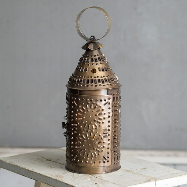 Paul Revere Candle Lantern Antique Brass