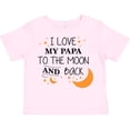 thumbnail image 3 of Inktastic I Love My Papa to the Moon and Back Boys or Girls Toddler T-Shirt, 3 of 5