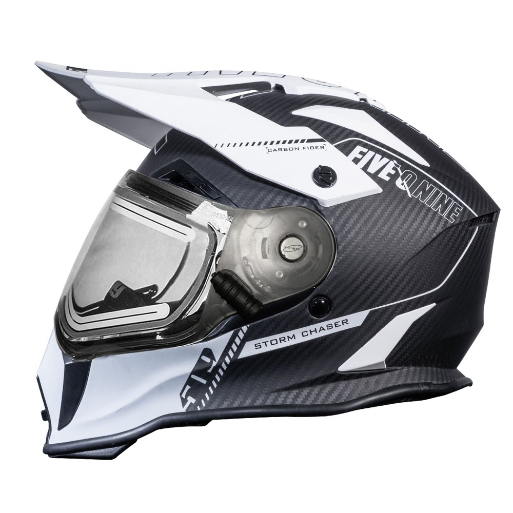 509 Adult Storm Chaser Delta R3 Carbon Fiber Ignite Snowmobile Helmet