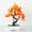 Orange, variant on CHENjy Japanese Bonsai Tree Artificial Greenery Plants Simulation Flower Desk Decor for Home Office Indoor Zen Garden White