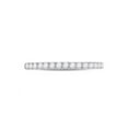 thumbnail image 2 of FB Jewels 14kt White Gold Womens Round Pave-set Diamond Single Row Wedding Band 1/4 Cttw, 2 of 4
