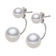 thumbnail image 1 of Aretes de doble perla Minnieouse en joyería de plata S925 blanco, 1 of 6