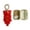 Red, variant on Grape Soap Bath Accessory for Elegant Home Use with Transparent Hand Soap Display and Grape Gem Theme in Bathroom Décor,6.69 inch,Red