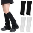 thumbnail image 3 of ROSENICE Cable Knit Leg Warmers 2 Pairs for Women Winter Warmth, 3 of 8