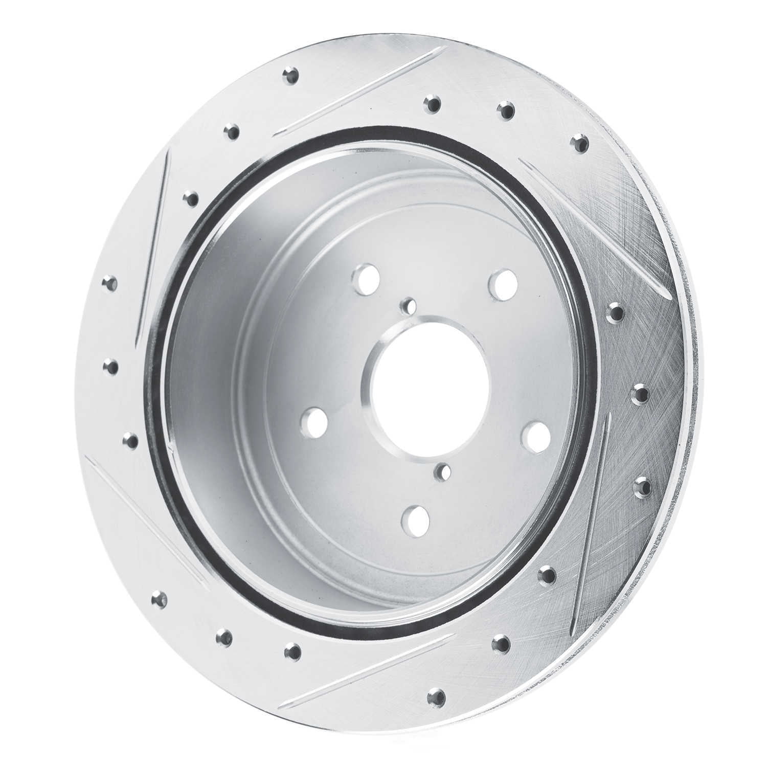 Dynamic Friction Company 631-13050R DFC Brake Rotor - Drilled And Slotted - Silver