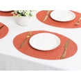 thumbnail image 6 of Unique Bargains Set of 6 Oval Placemats for Dining Table Decor Table Placemats Orange, 6 of 7