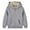 Gray, variant on QQAMB Girls Hoodies Fleece Lined Zip Up Solid Color Jacket Loose Outerwear Sweatshirts Winter Warm Coats with Pockets,10 Years