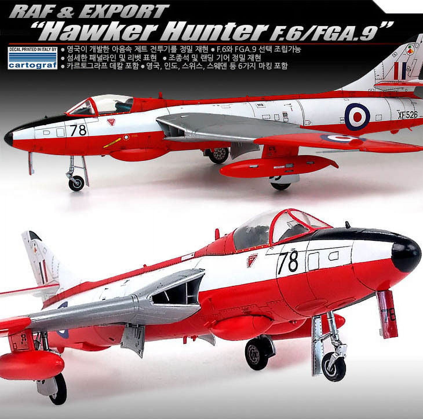 ACA12312 1:48 Academy RAF & Export Hawker Hunter F.6/FGA.9 [MODEL BUILDING KIT]