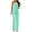 Green rompers for women, variant on Usmixi Rompers for Women Summer Casual Ruffle Layer One Shoulder Straight Leg Maxi Jumpsuits Slash Neck Sleeveless Formal Solid Long Womens Jumpsuits on