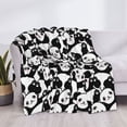 thumbnail image 3 of Fotbe Seamless Pattern Cute Panda Manta de Franela con Estampado, Manta Ultrasuave para Cama, Sofá, Auto, Hipoalergénica y Antibolitas-40"x30", 3 of 6