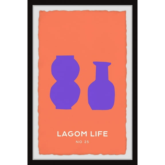 Marmont Hill Lagom Life Framed Painting Print
