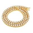 thumbnail image 4 of Rhinestone Tennis Necklace for Men & Women in Gold and Silver - Chain Link - Hip Hop Necklace/Unisex, 4 of 7