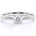 thumbnail image 1 of JeenMata Anillo de Compromiso Gran de Talla Redonda de 2 Quilates en Oro Blanco de 18 K sobre Plata, 1 of 5