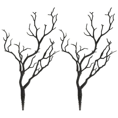 FOMIYES Black Fake Branch Home Decor Accessories 2 Pieces for Indoor Outdoor Decoration