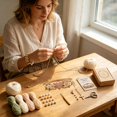 thumbnail image 5 of Crochet Bracelet DIY Kit with Beads,Beginner Yarn Craft with Step-by-Step Tutorial for Women Craft Lover, 5 of 6