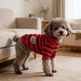 thumbnail image 4 of Camiseta para perros pequeños, camiseta a rayas, chaleco para mascotas, ropa para mascotas, camiseta de manga corta, estilo primavera/verano, adecuada para mascotas pequeñas, medianas y grandes, 4 of 6
