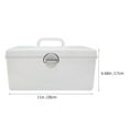 thumbnail image 2 of LIFKOME White Mahjong Storage Box 11in x 6.7in x 5.1in - Single Piece Game Tile Organizer, 2 of 5