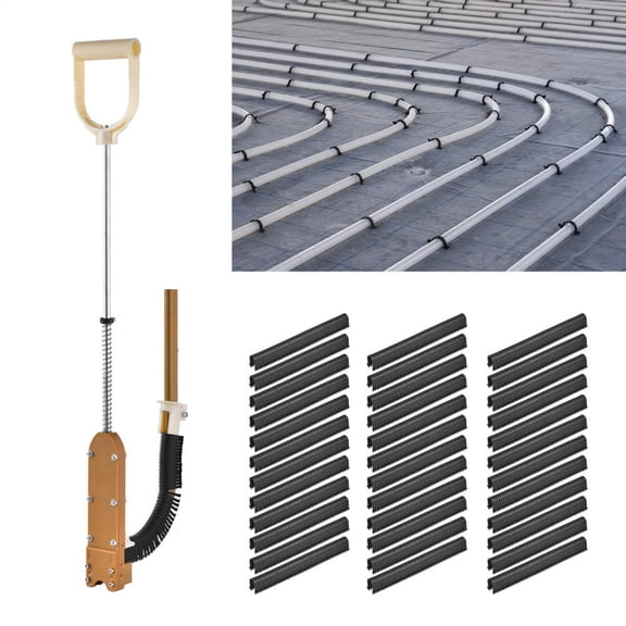 PEX Stapler with 1980 Pcs Foamboard Staples, Stand Up Foamboard Stapler PEX Staple for Wood and Foam Board