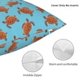 thumbnail image 3 of Wukai Turtle Premium Polyester Fleece Pillow Covers with Hidden Zipper Closure,Luxuriously Soft and Durable-12"x12", 3 of 7