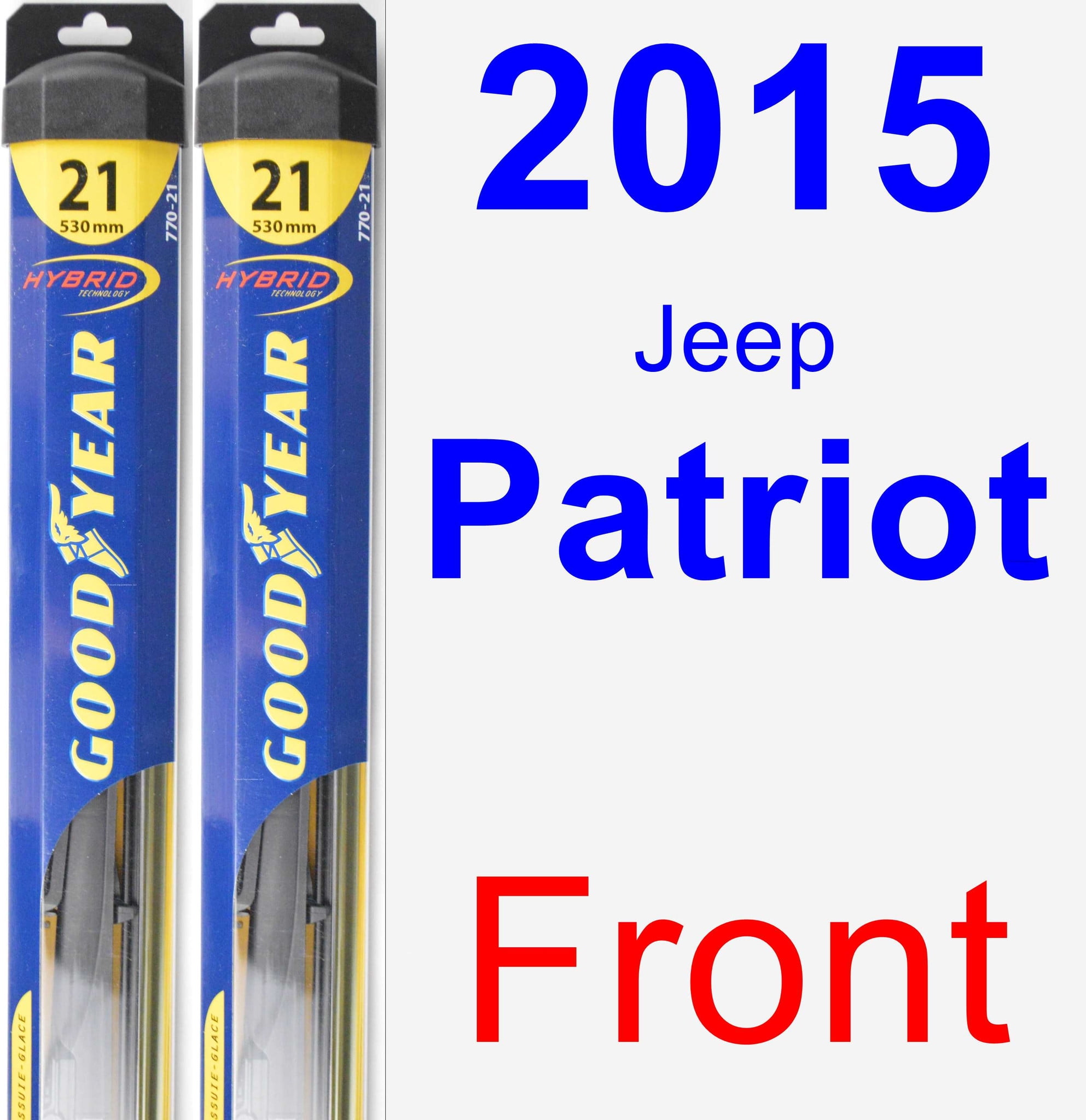 2015 Jeep Patriot Wiper Blade Set/Kit (Front) (2 Blades) Hybrid