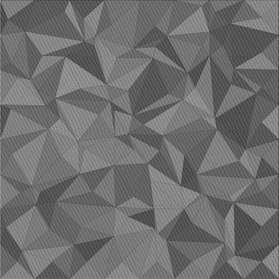 Ahgly Company Indoor Square Patterned Gunmetal Gray Area Rugs, 4' Square