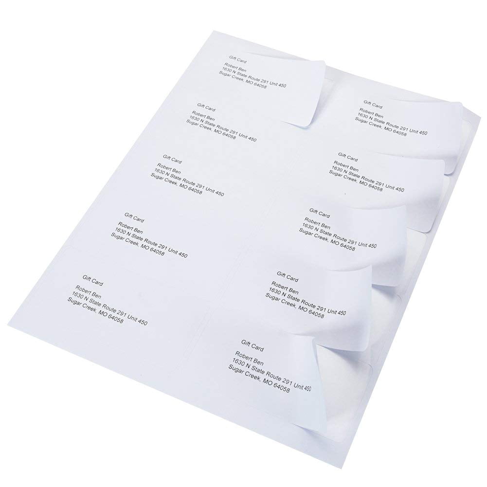 10000 Address Shipping Labels Laser Ink Jet 10 Per Sheet 4"x2" 10UP 1000 Sheets