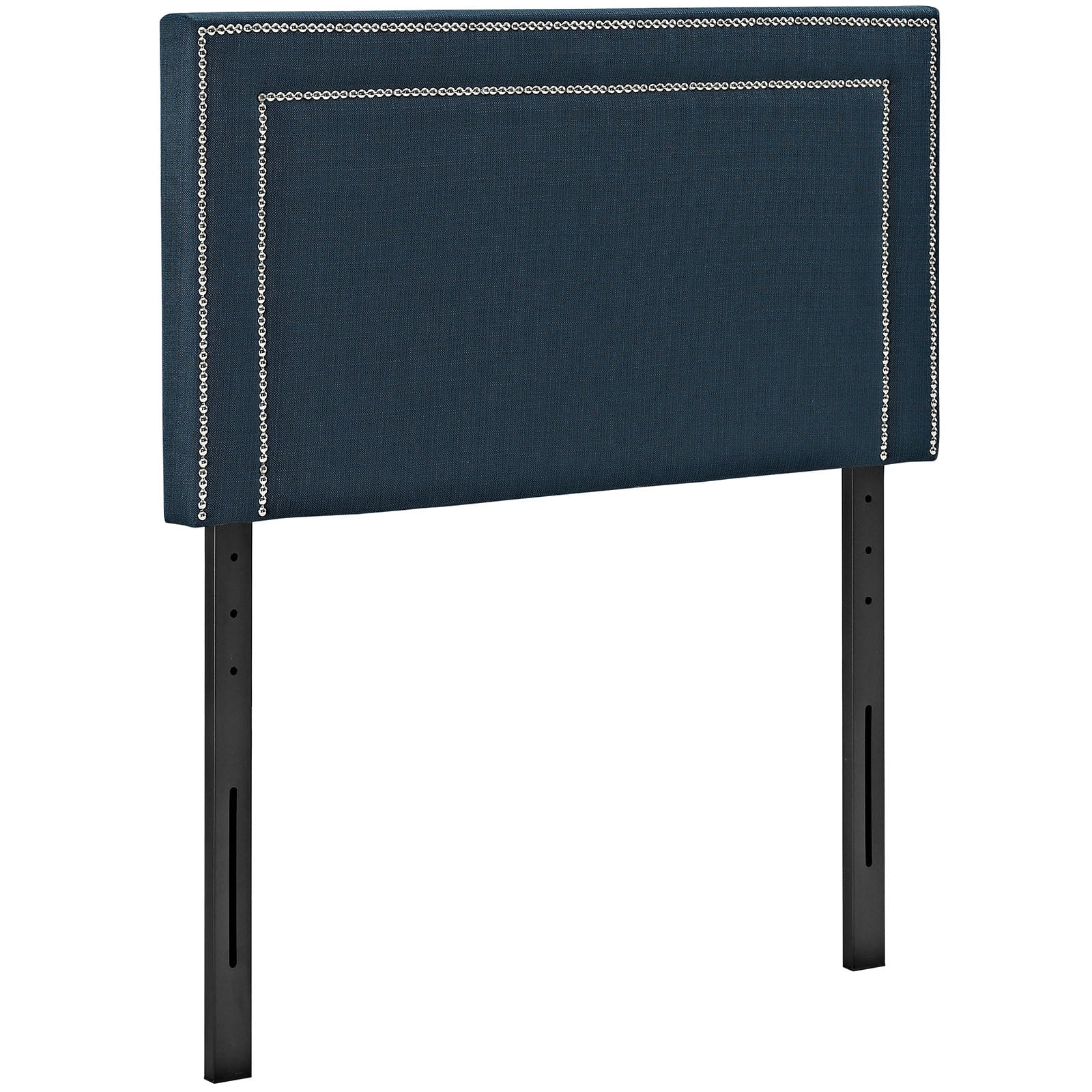 Modern Contemporary Urban Design Bedroom Twin Size Headboard, Navy Blue
