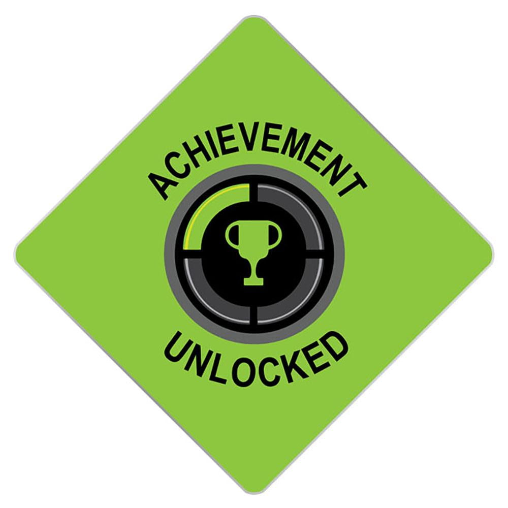 Achievement Unlocked Grad Cap Tassel Topper