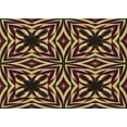 thumbnail image 1 of Ahgly Company Indoor Rectangle Patterned Caramel Brown Area Rugs, 4' x 6', 1 of 6