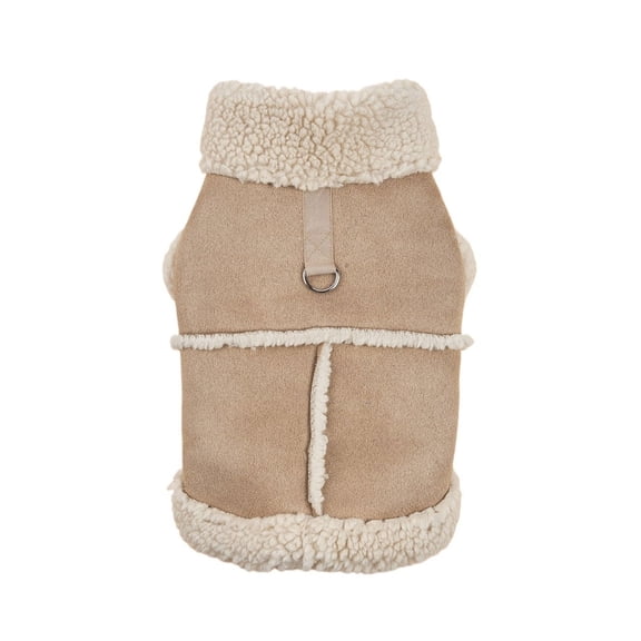 BAIANNAN Dog Jackets Warm Plush Dog Vest for Winter Soft Fleece Lining Sweater for Small dog Cat Cute Puppy for Autumn Winter Cold Weathe