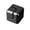 A001- Black, variant on Black Cube Squeeze Spinner, 1X1X1 Inch Stainless Steel Metal Squeeze, Squeeze Cube for Adults, Desk Toys for Office for Adults, Compact Portable Fingertip Spinner Toys for Silent