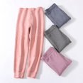 thumbnail image 4 of XBASW Toddler Kids Youth Thermal Pants for Boys Girls Thick Long Johns Double-Faced Wool Leggings Underwear for 5-13 Years, 4 of 9