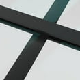 thumbnail image 6 of vidaXL 1 Piece Black Matt Interior Door 32.7"x79.3" 1.4" Thickness Glass and Aluminum Frame, 6 of 8