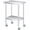 Silver with Wheels, variant on Stainless Steel Prep Table, 24 x 24 Inches, with Adjustable Undershelf, Commercial Heavy Duty Table with Adjustable Under Shelf for Outdoor Use,Restaurants,Hotels,Works