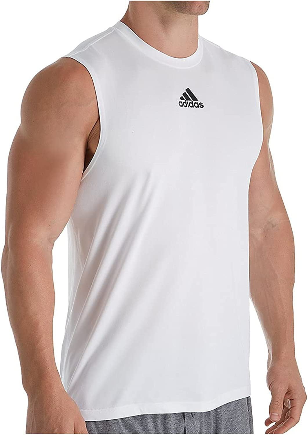adidas Men's Climalite Regular Sleeveless T-Shirt EK009 4XL White - Walmart.com