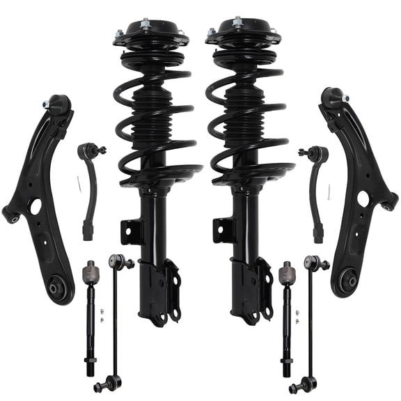 CCIYU 10 PCS Set of Suspension Strut and Coil Spring Assembly for Hyundai for Elantra 2011-2016 172708 172709 ES801074 ES801075 EV800886 K622232 K622646 K750523