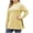 Yellow, variant on Elainilye Fashion Womens Long Sleeve Tops Oversize Turtleneck Slimming Tops Solid Casual Ribbed Knit Undershirt Top Blouse,Black