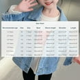thumbnail image 3 of SROBPTY Teen Girls Jacket Solid Denim Collared Button Front with Bow and Pockets for 1Y-12Y, 3 of 4
