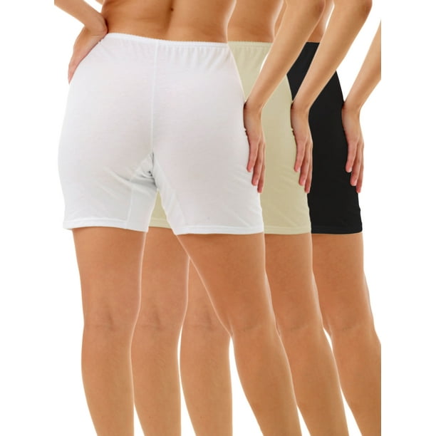 Underworks Women's Cotton Spandex Boxers Bloomers Boyleg Panties Small  Black at  Women's Clothing store: Athletic Underwear