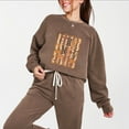 thumbnail image 3 of Coquette Thankful Stripes - Women's Lightweight Garment Dyed Sweatshirt, 3 of 10